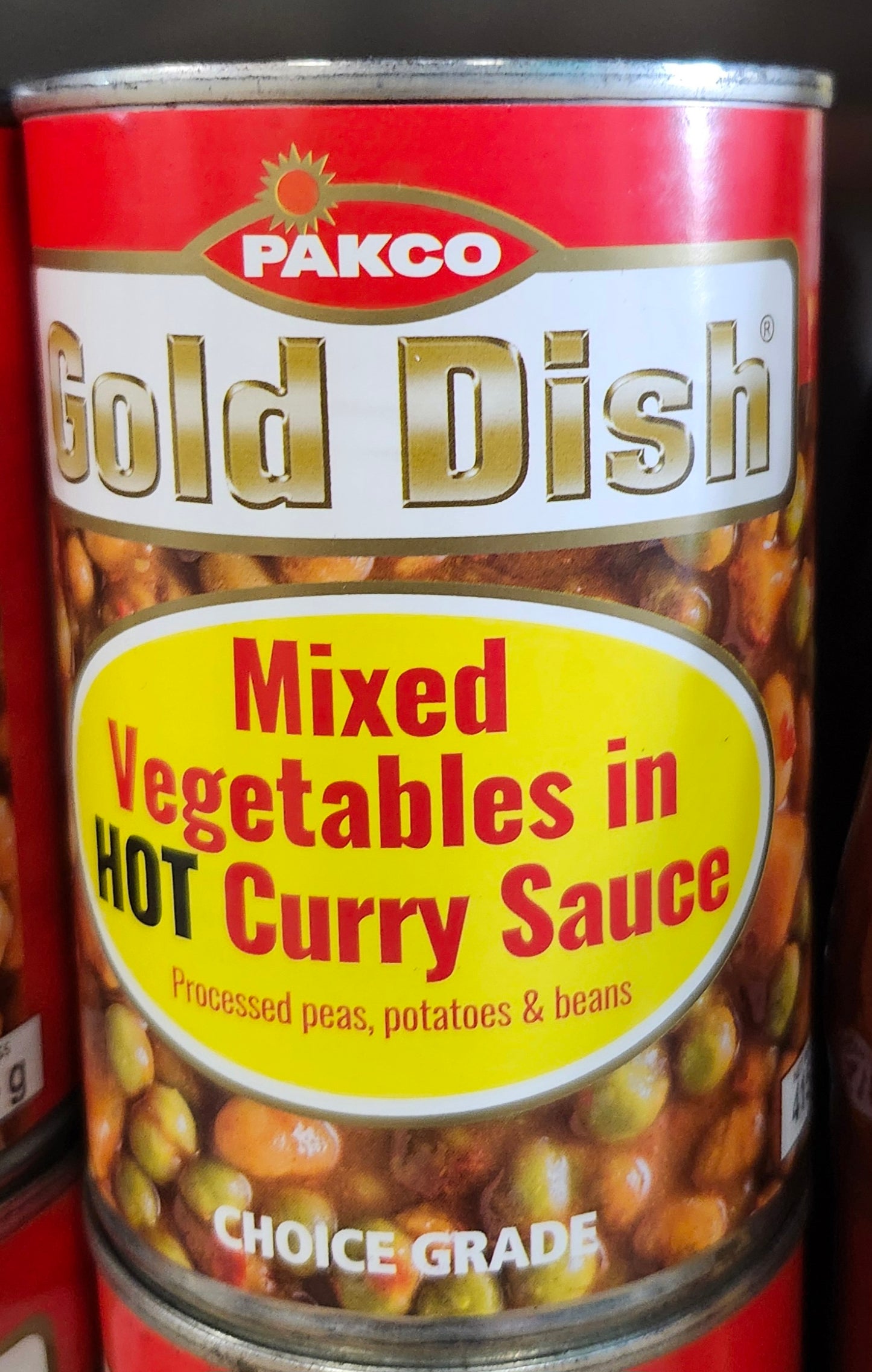 Gold Dish Mixed Vegetables in HOT Curry Sause 415g