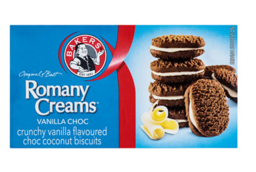 Bakers Romany Cream Vanilla Choc, 200g