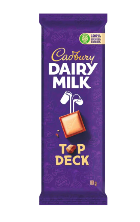Cadbury Dairy Milk Top Deck, 150g Large