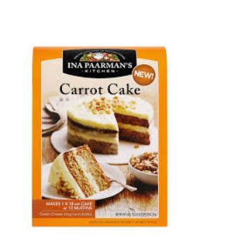 Ina Paarman's Mixed Carrot Cake Mix, 595g- past BB date