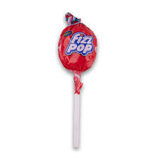 Beacon Fizz Pop Cherry Flavored Lollipops, SINGLE LOLLIPOP