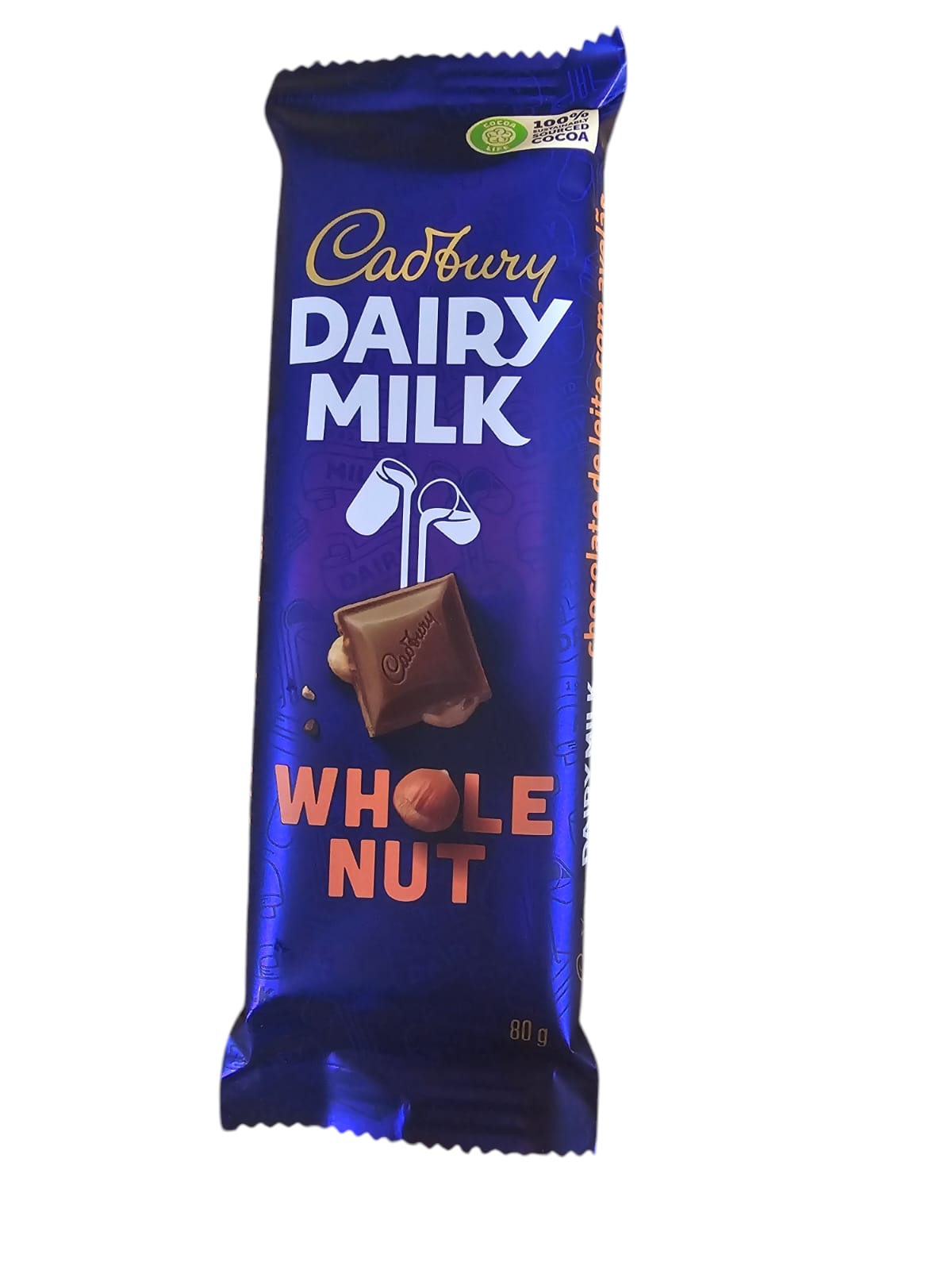 Cadbury Dairy Milk Whole Nut, 80g