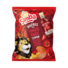 Simba Tomato Sauce Flavored Potato Chips, 120g