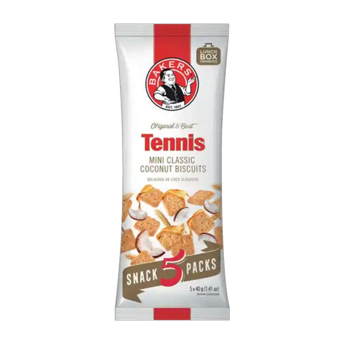 Bakers Tennis Biscuits, MINI multipacks 5 x 40g